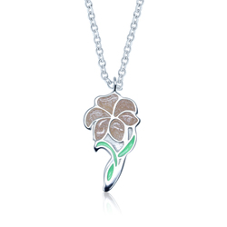 Softly Flower Silver Necklace SPE-3369 (PR8+FL9)